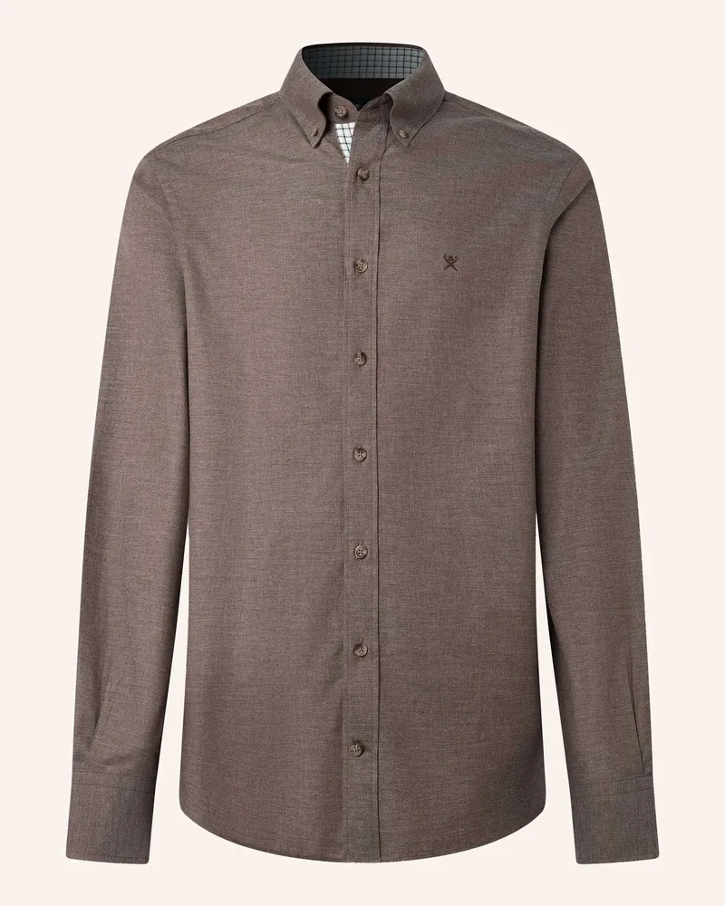Hackett Freizeithemd Flannel Multi Trim beige Beige