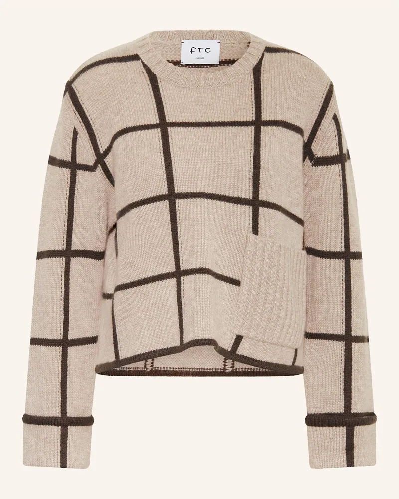 FTC Cashmere Cashmere-Pullover Taupe