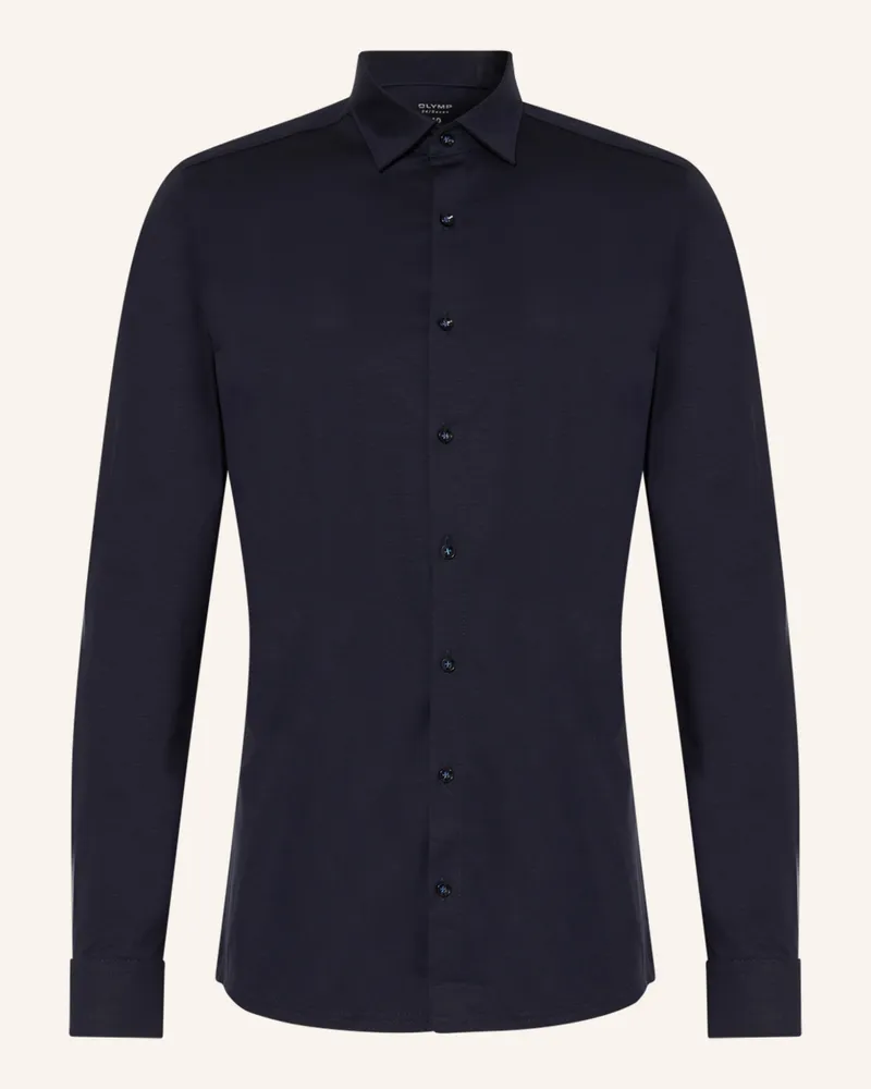 Olymp Jerseyhemd No. Six 24/Seven Super Slim blau Dunkelblau