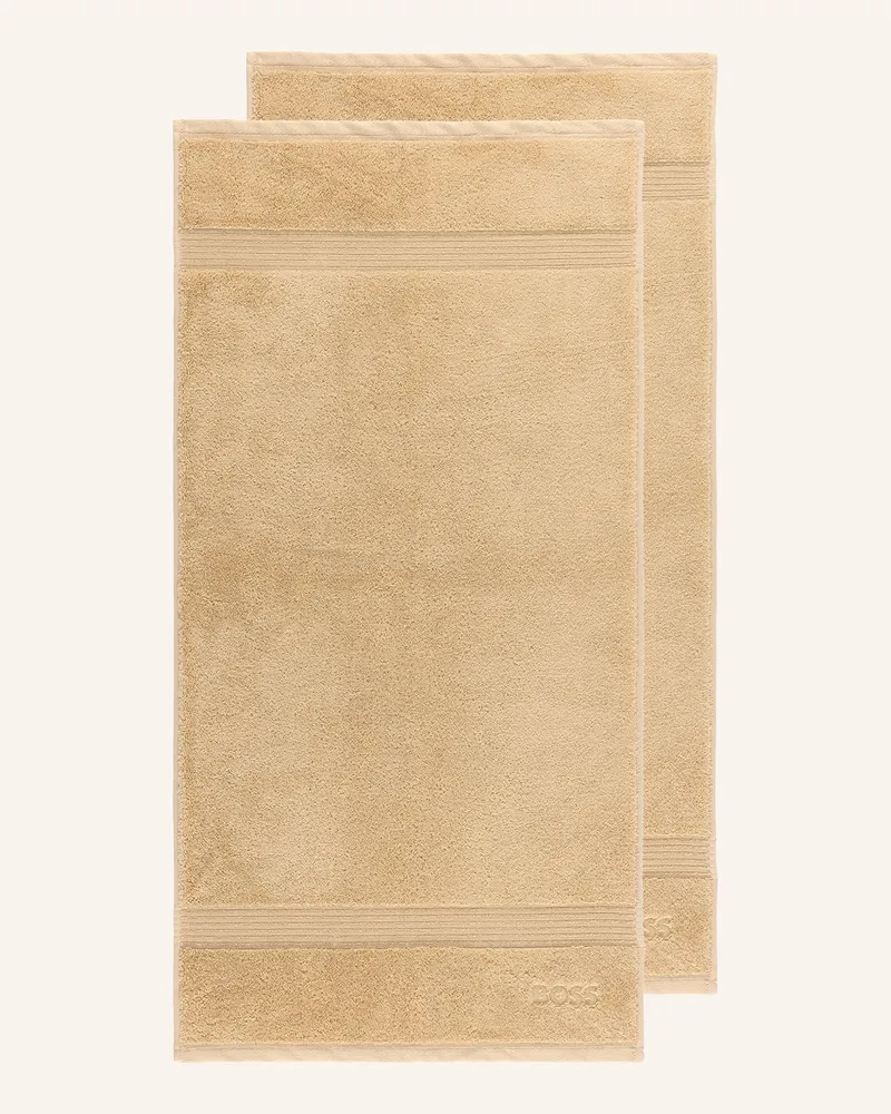 HUGO BOSS Handtuch 2er Set Loft beige Creme