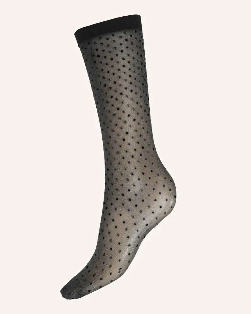 Wolford Socken MULTICOLORED DOT SOCKS Schwarz
