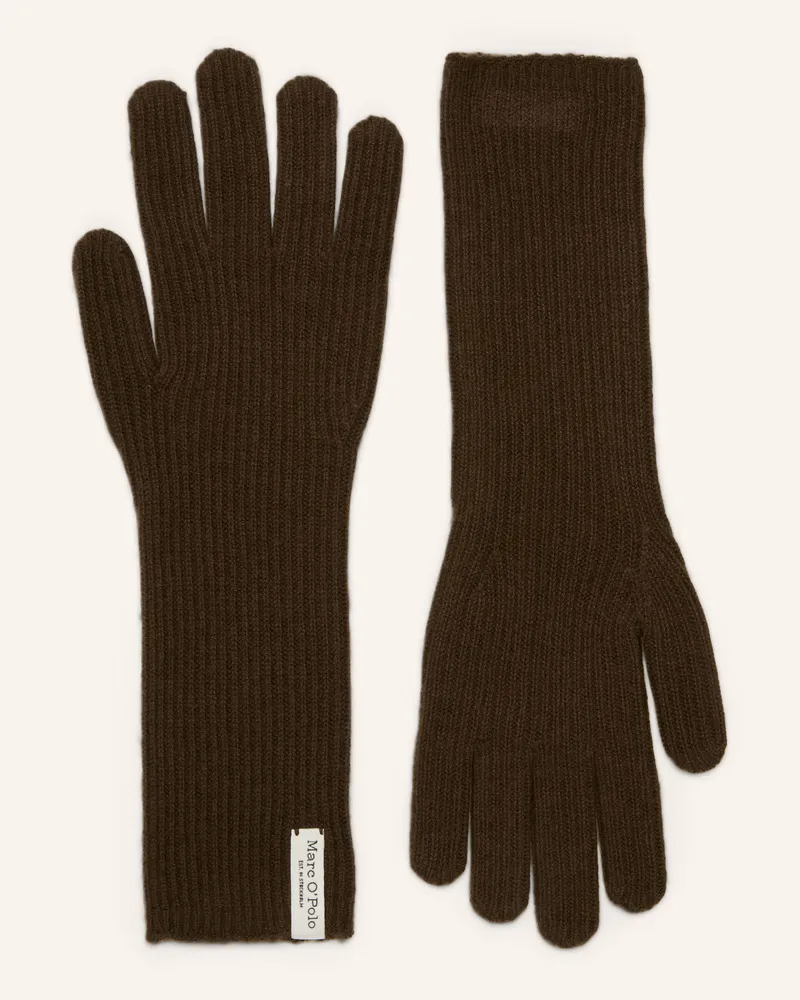 Marc O'Polo Strickhandschuhe braun Braun