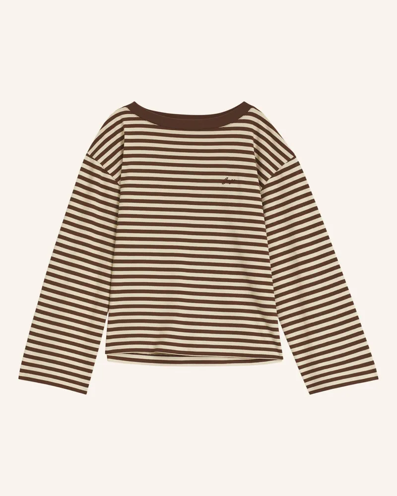 HUGO BOSS Top C_Ewa_Stripe Relaxed Fit schwarz Schwarz