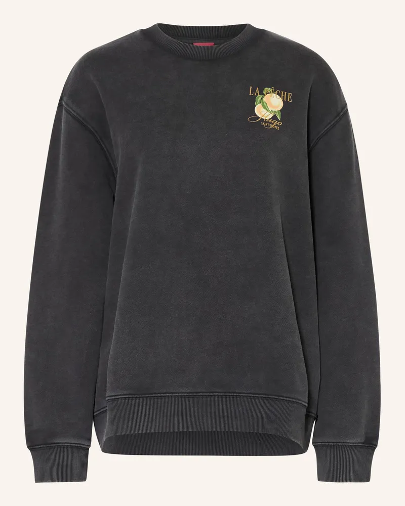 HUGO BOSS Sweatshirt schwarz Schwarz