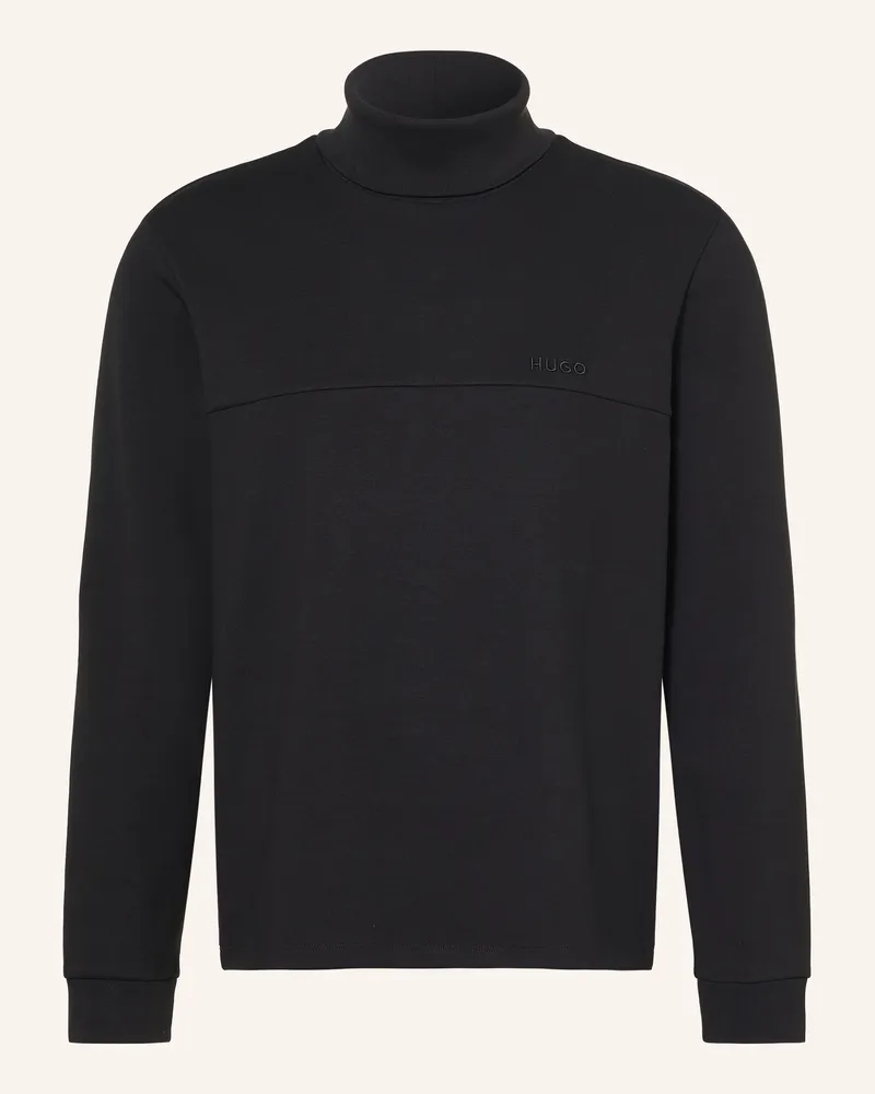 HUGO BOSS Rollkragenshirt Derenolo schwarz Schwarz
