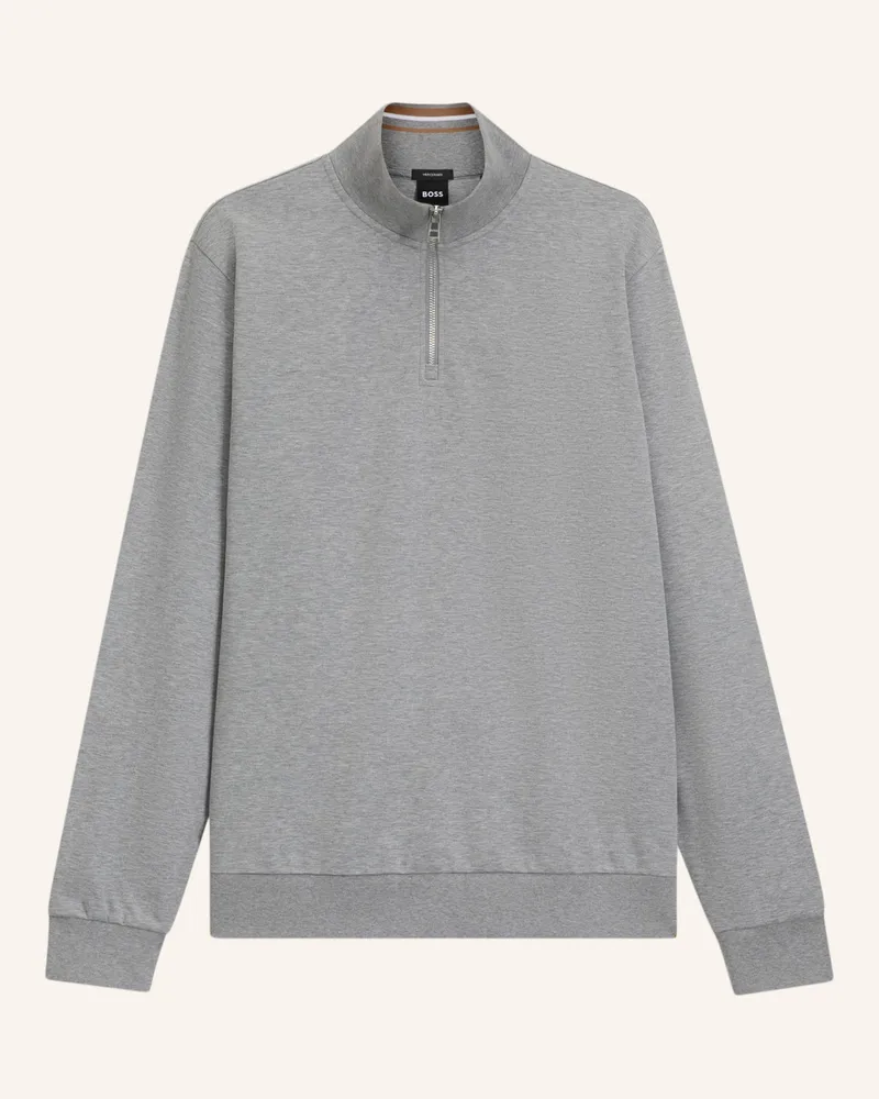HUGO BOSS Sweatshirt H-STIMMANN 109 Regular Fit Silber