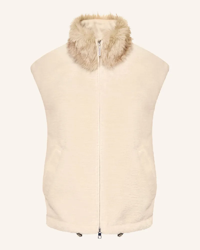 Marc Cain Kunstfell-Weste beige 182