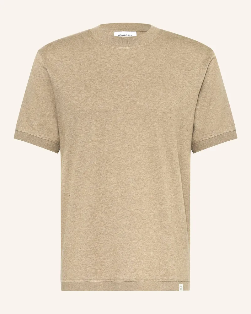 Nowadays Strickshirt Hellbraun