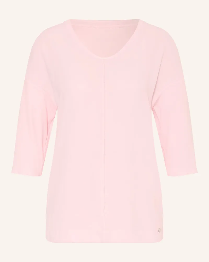 Marc Cain Shirt Im Materialmix Mit 3/4-Arm rosa 208