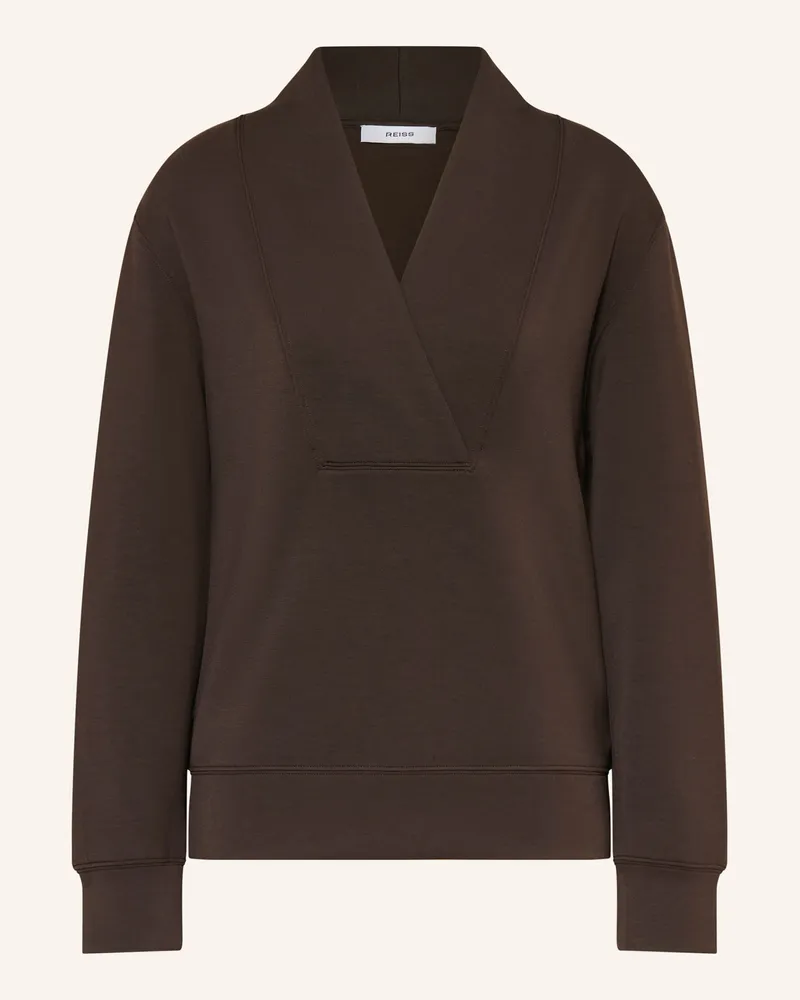 Reiss Sweatshirt Annabel braun Dunkelbraun