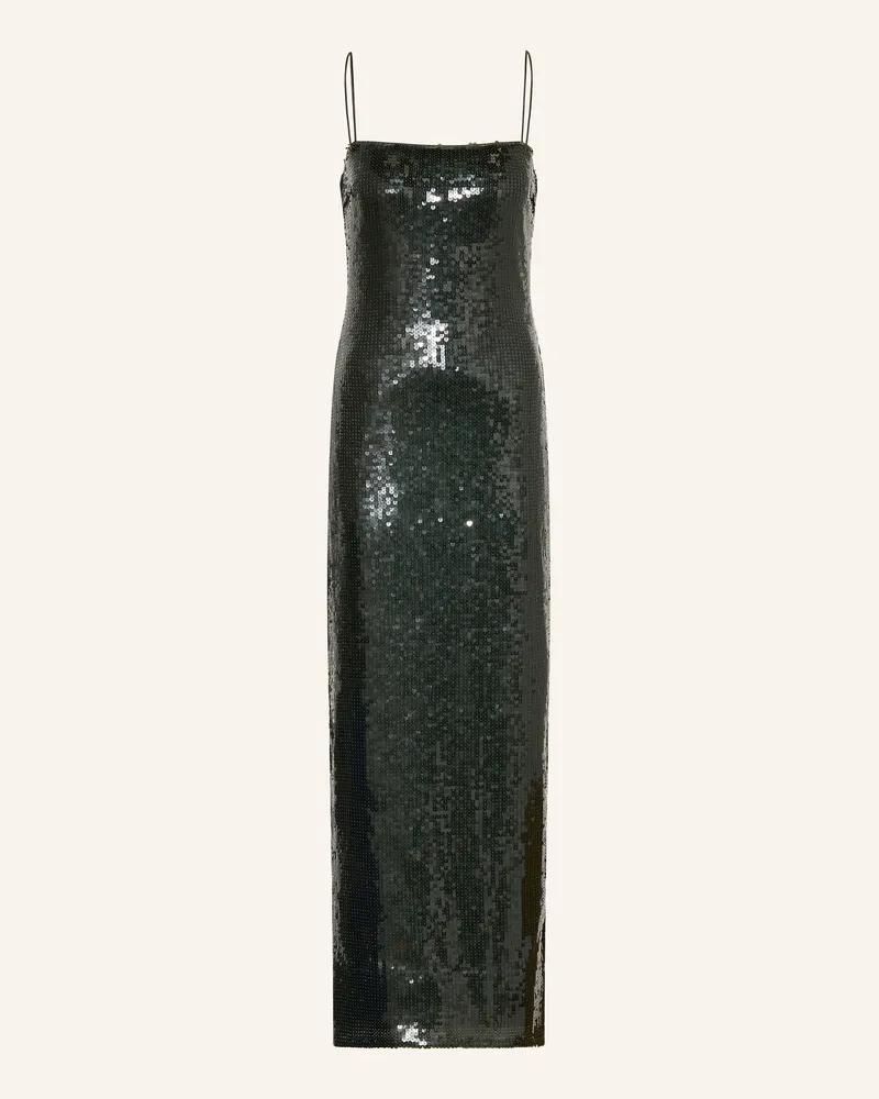 ROTATE Birger Christensen Kleid Mit Pailletten gruen Dunkelgrün