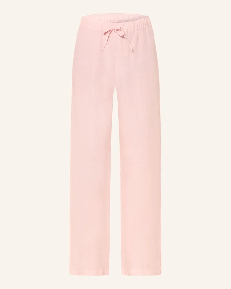 120% Lino Leinenhose rosa Rosa