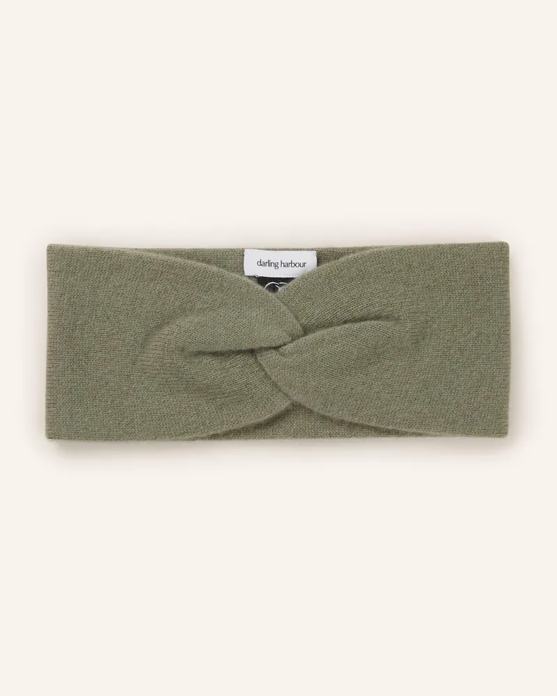 Darling Harbour Stirnband aus Cashmere Grün