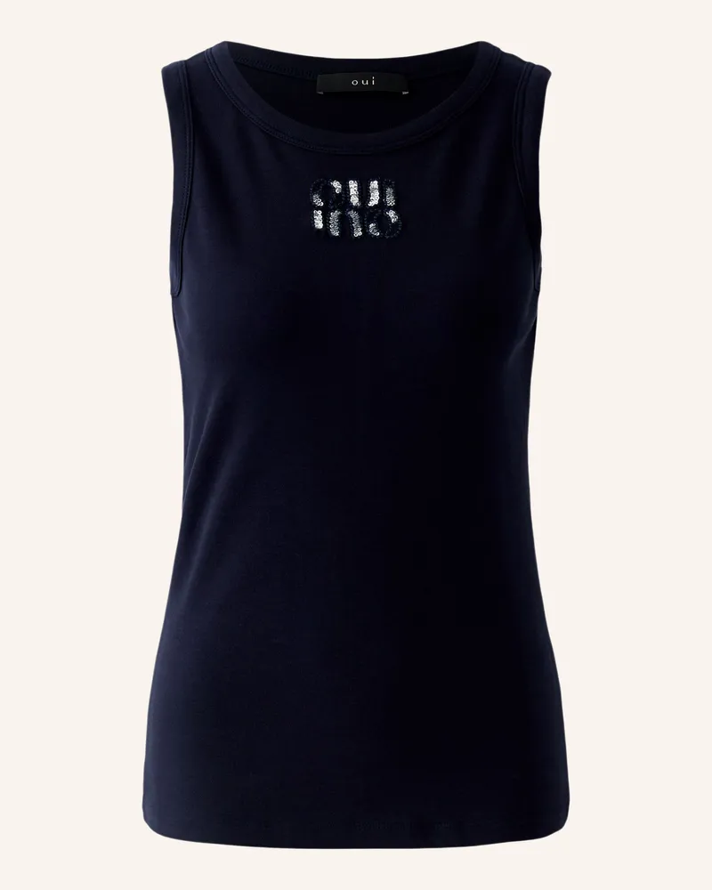 Oui  Top blau Blau