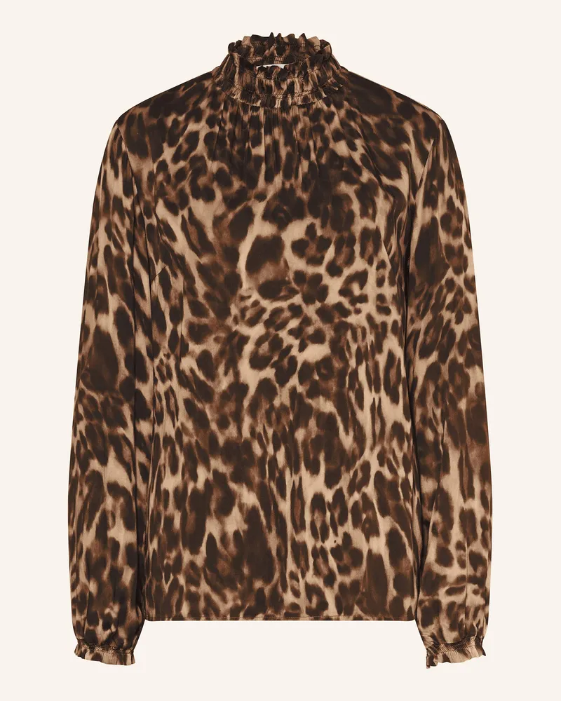 Cartoon Blusenshirt Dunkelbraun