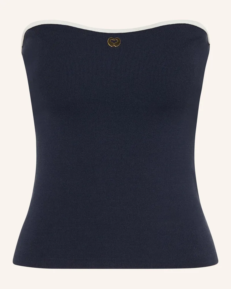 Maje Off-Shoulder-Top Dunkelblau