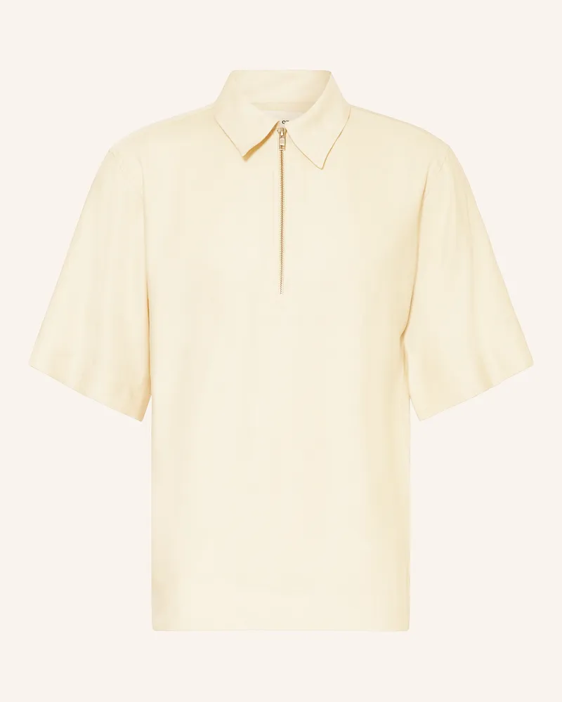 NN 07 Strick-Polohemd BRUNO Regular Fit Ecru