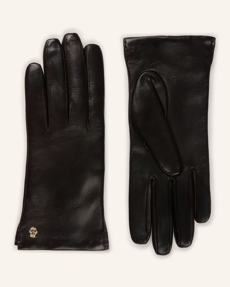Roeckl Lederhandschuhe Edelklassiker schwarz Schwarz