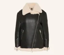 Lederjacke Virden schwarz