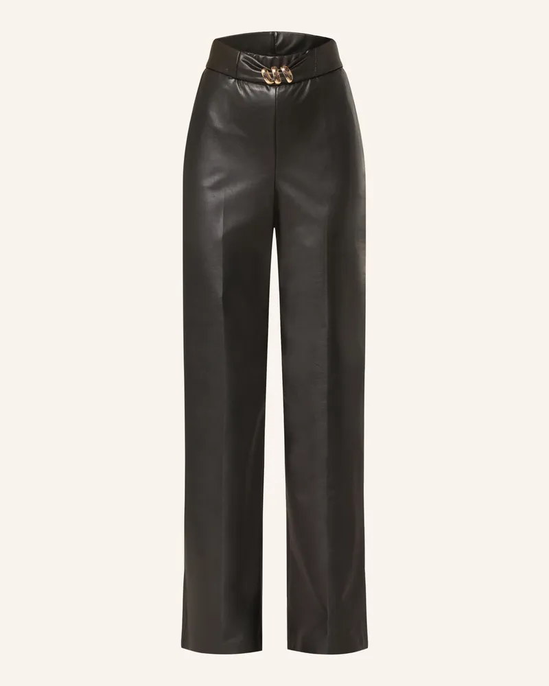 Joseph Ribkoff Hose In Lederoptik schwarz Schwarz