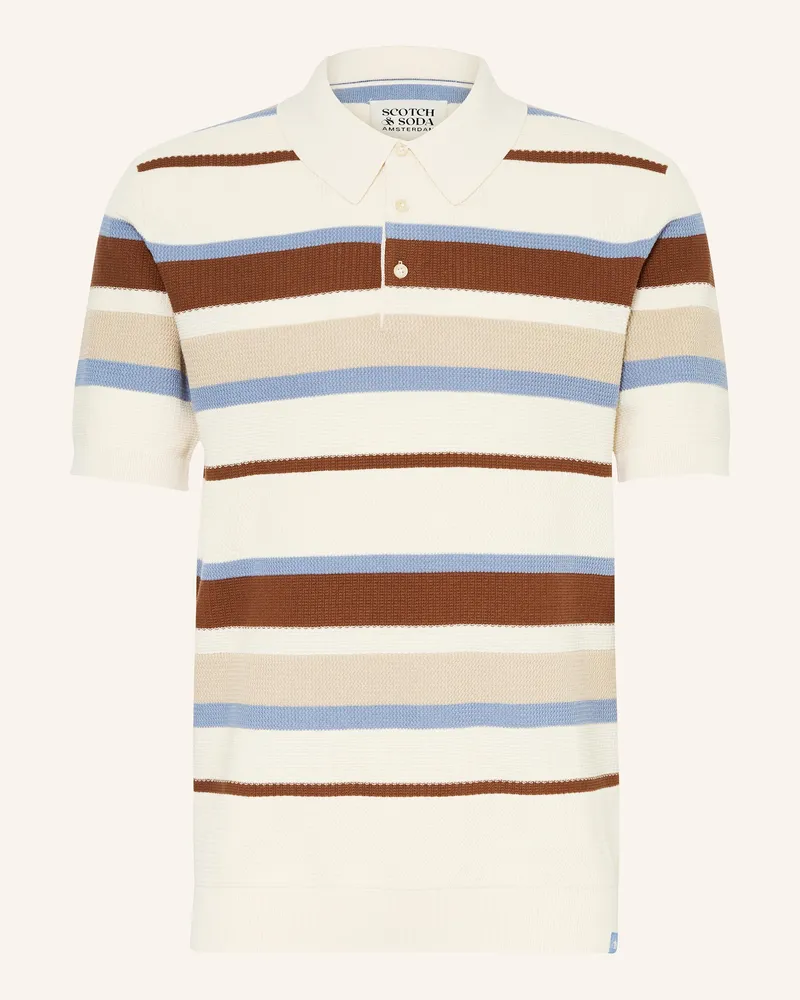 Scotch&Soda Strick-Poloshirt Creme
