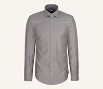 Business Hemd Shaped Fit braun