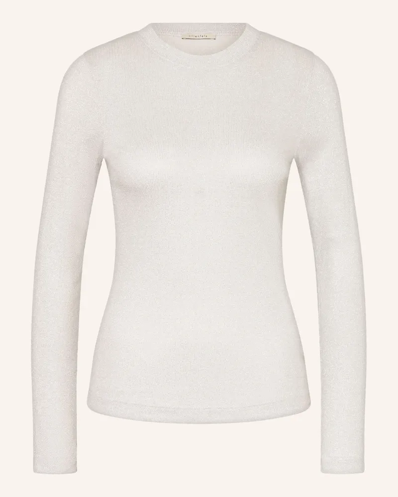 lilienfels Longsleeve mit Glitzergarn Silber