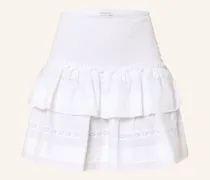 Rock Mit Spitze Und Rüschen weiss