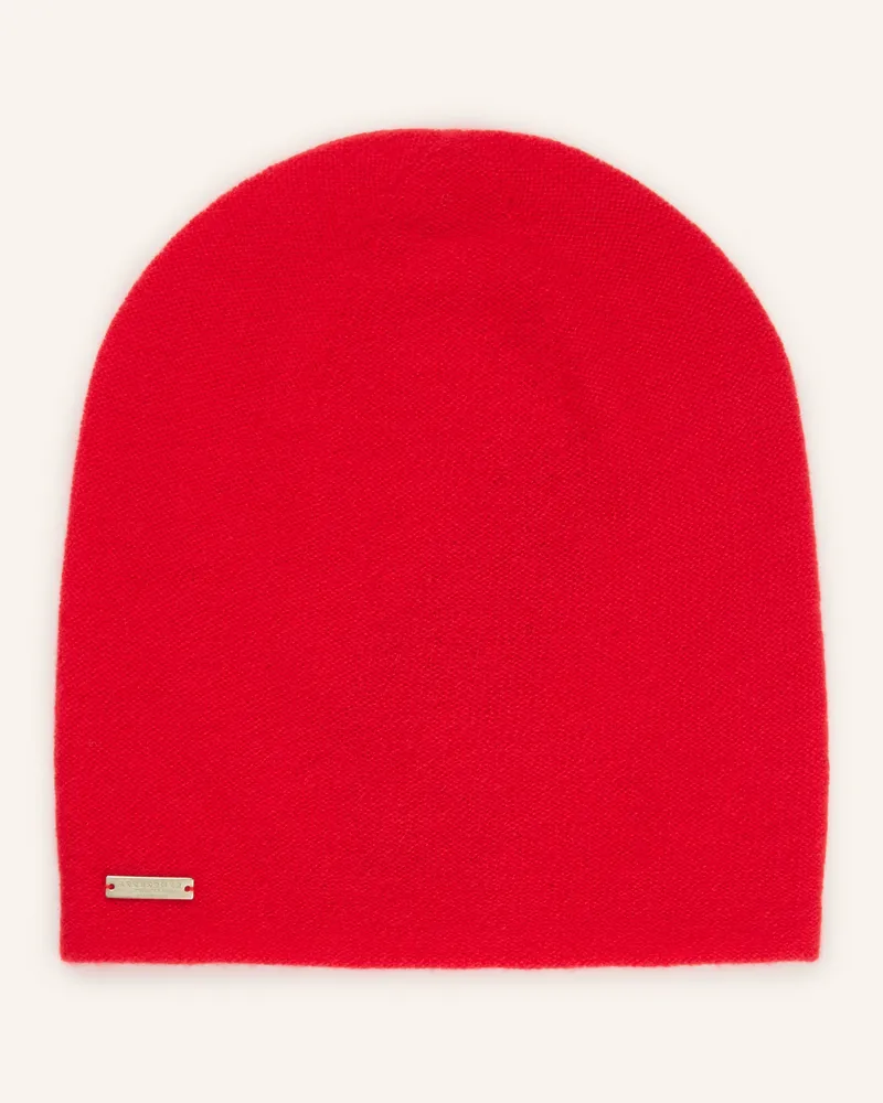 Seeberger Cashmere-Mütze rot Rot