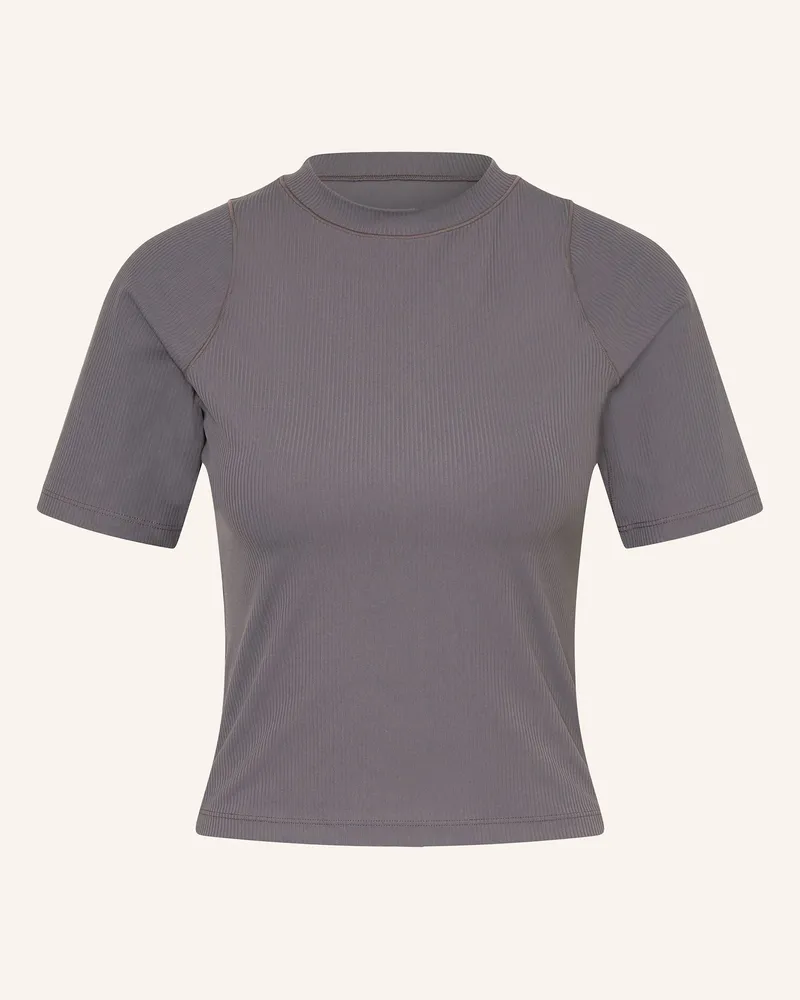 Nike T-Shirt ZENVY RIB Grau