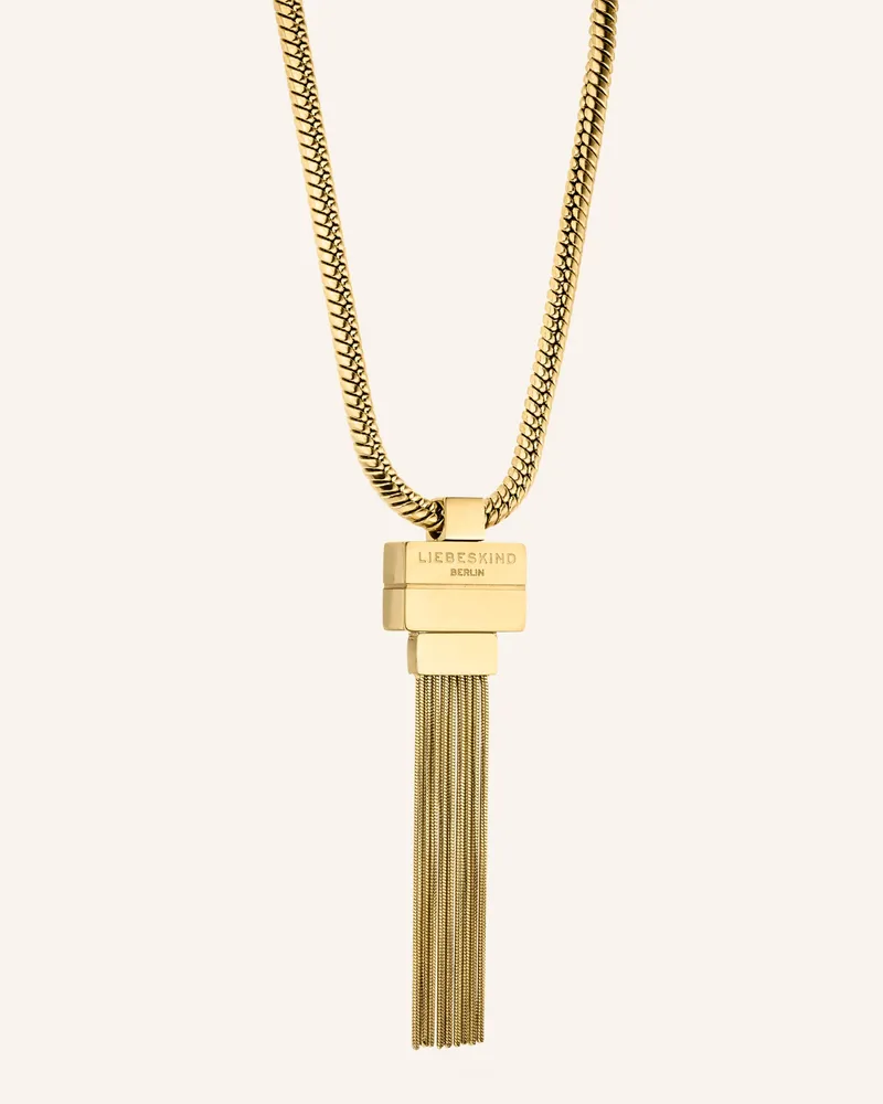 Liebeskind Halskette  Aus  Edelstahl gold Gold
