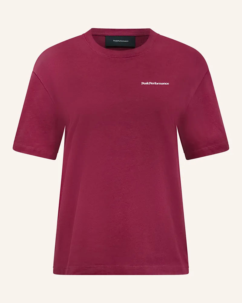 Peak Performance T-Shirt VERTICAL ZENITH Dunkelrot
