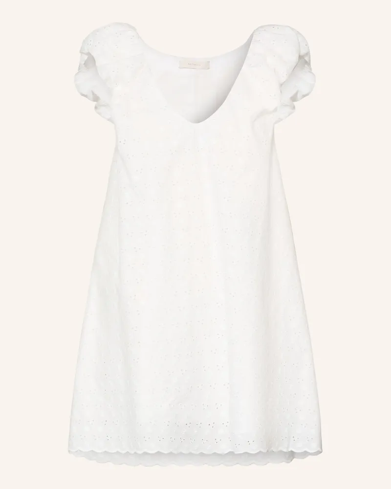 Faithfull The Brand Kleid Clementina Aus Lochspitze weiss Weiss