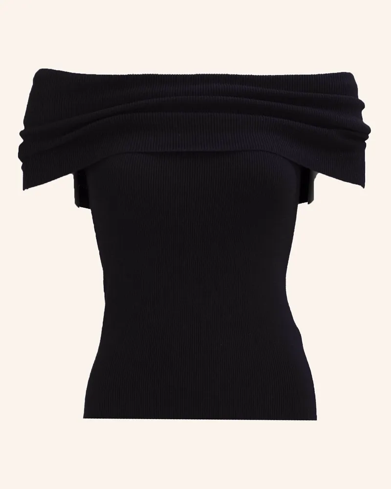 True Religion Off-Shoulder-Top Schwarz