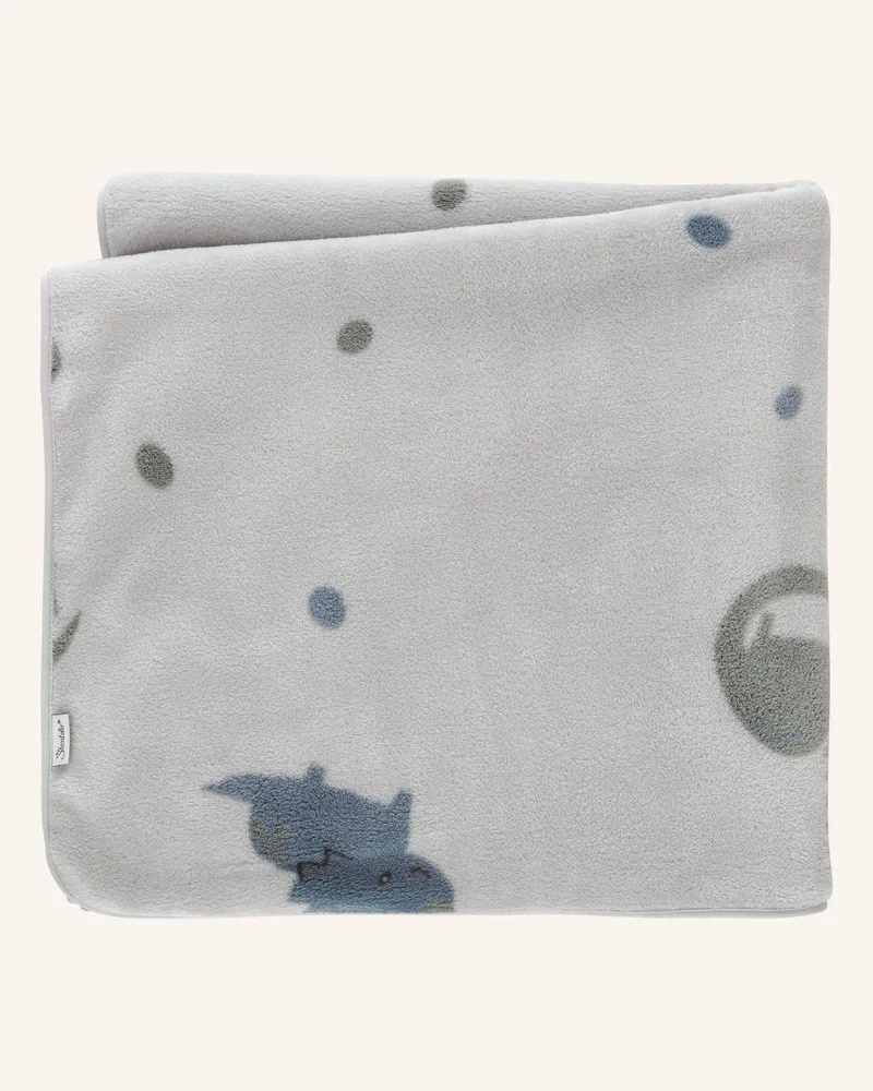 Sterntaler Babydecke Dino Rexi blau Hellblau
