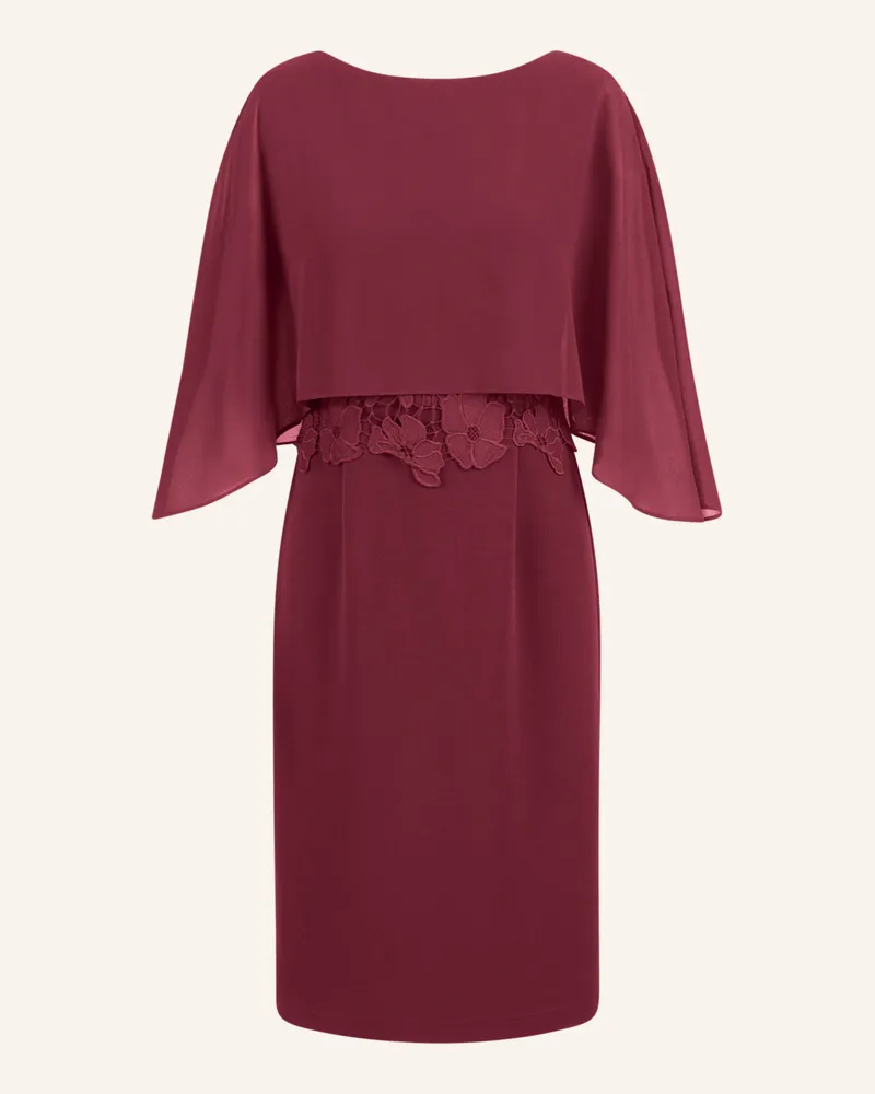 Apart Kleid mit Chiffoncape Rot