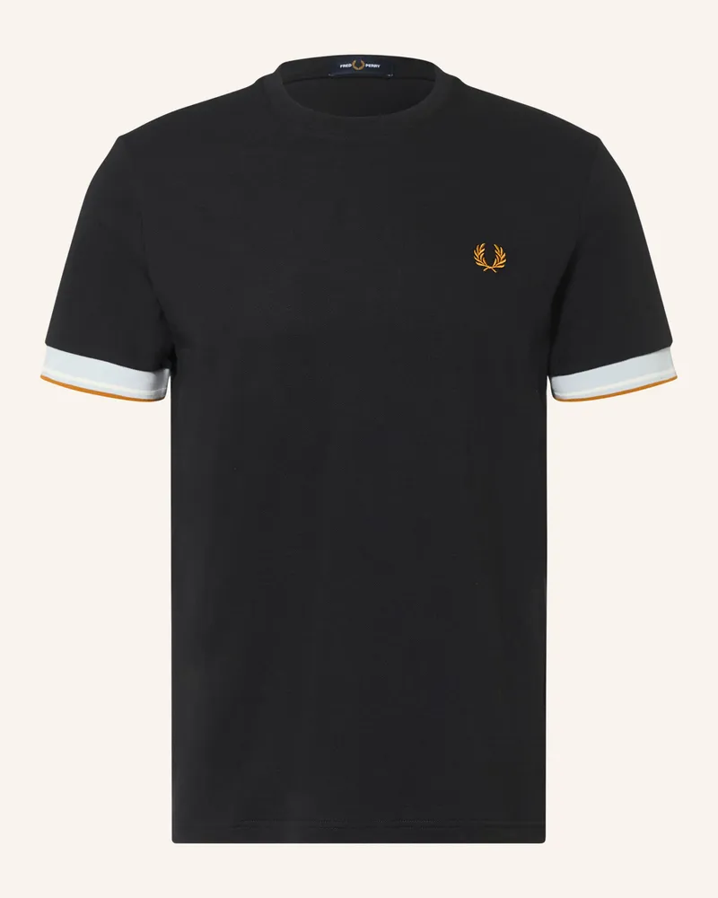 Fred Perry T-Shirt schwarz Schwarz