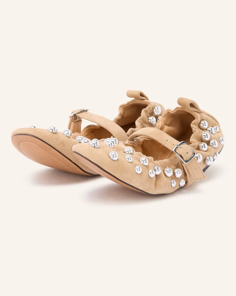 Steve Madden Mary-Jane-Ballerinas Sunrays Mit Nieten beige Beige