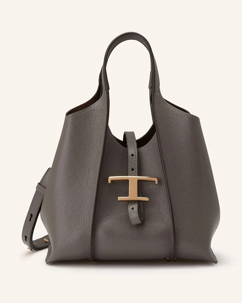 TOD'S Shopper T TIMELESS SMALL mit Pouch Taupe