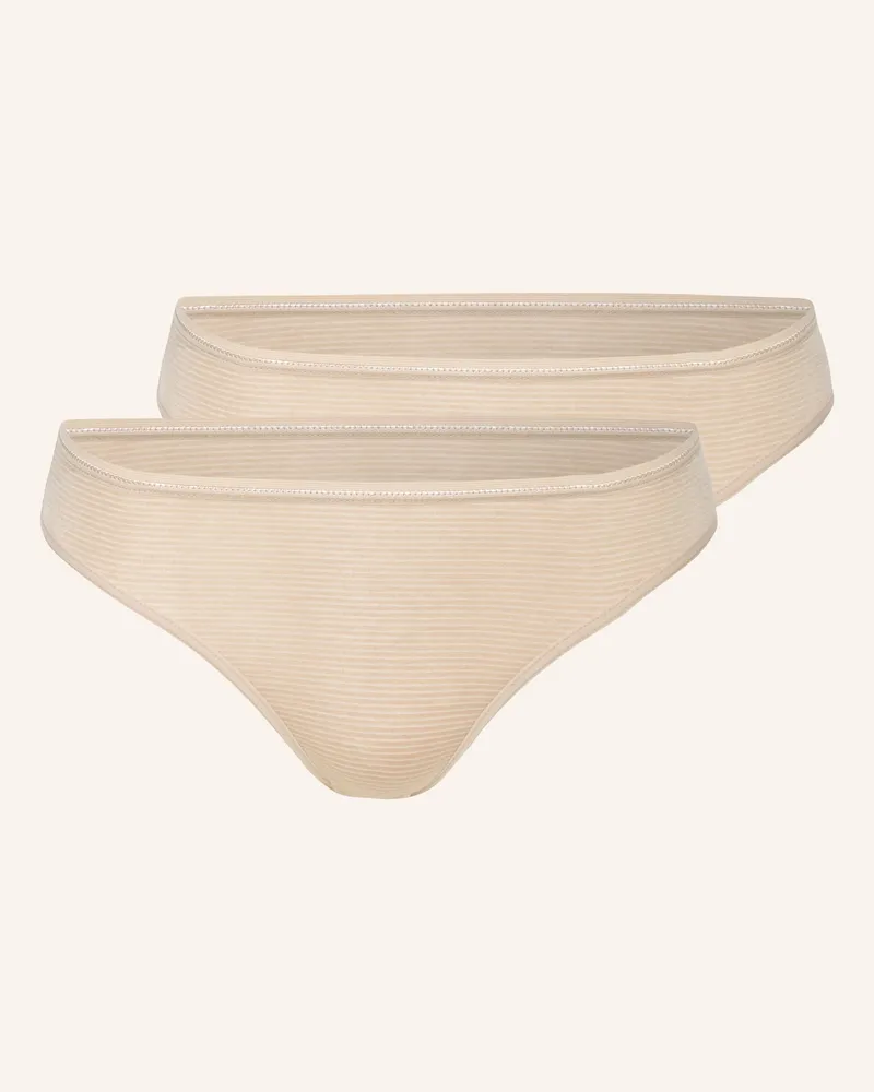 Schiesser 2er-Pack Slips Modal Essentialis beige Beige