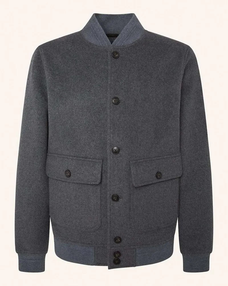 Hackett Fieldjacket WOOL BOMBER Grau