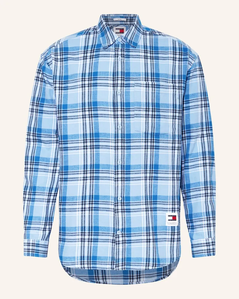 Tommy Hilfiger Flanellhemd Comfort Fit Blau