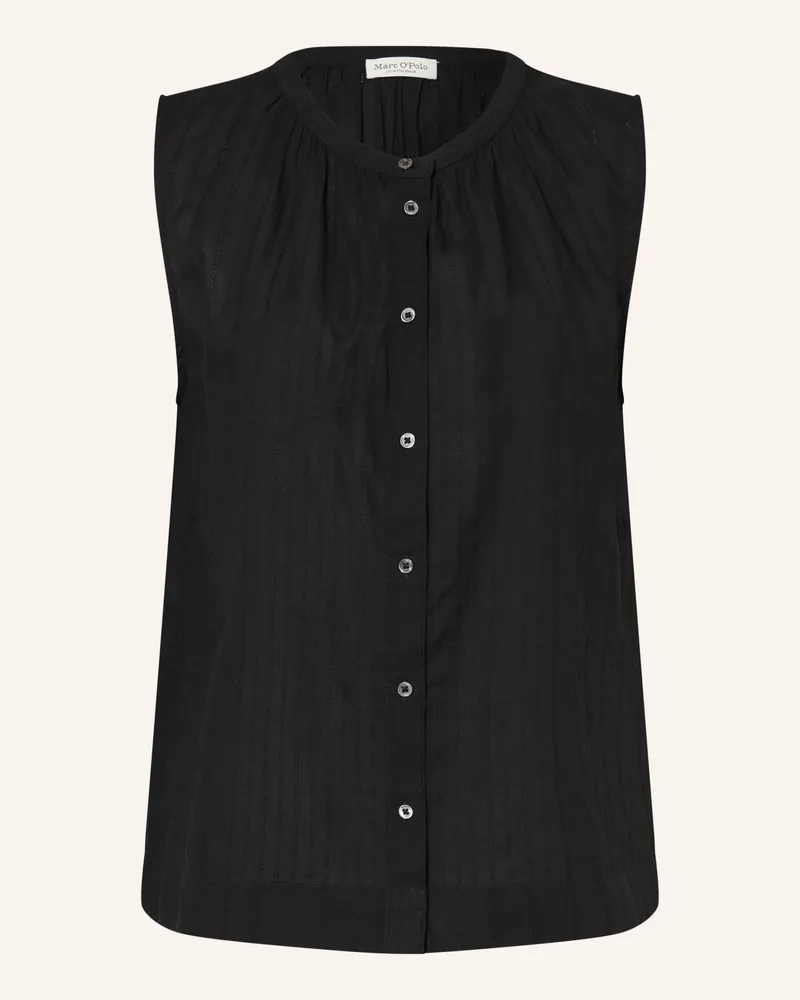 Marc O'Polo Blusentop schwarz Schwarz