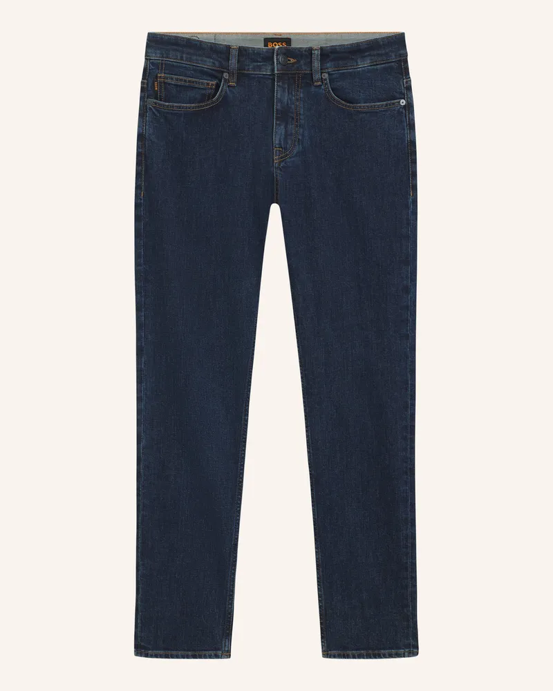 HUGO BOSS Jeans Delaware Bo Slim Fit braun Dunkelblau