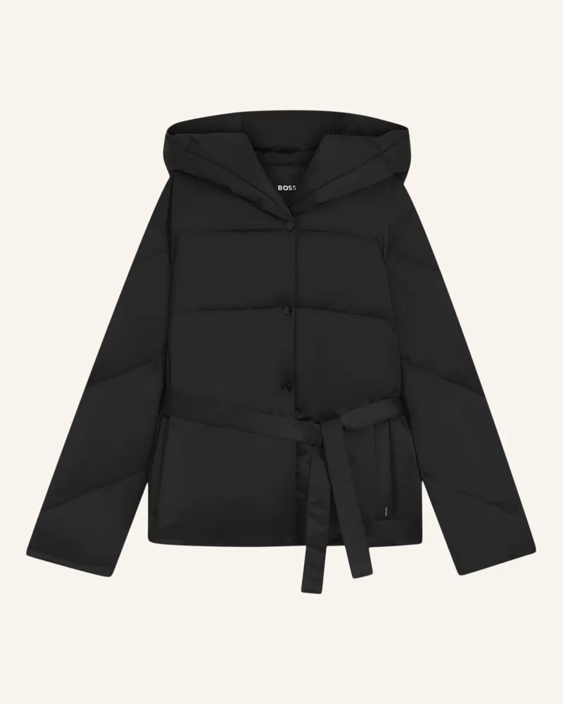 HUGO BOSS Casual Jacke PLYSSA Regular Fit Schwarz