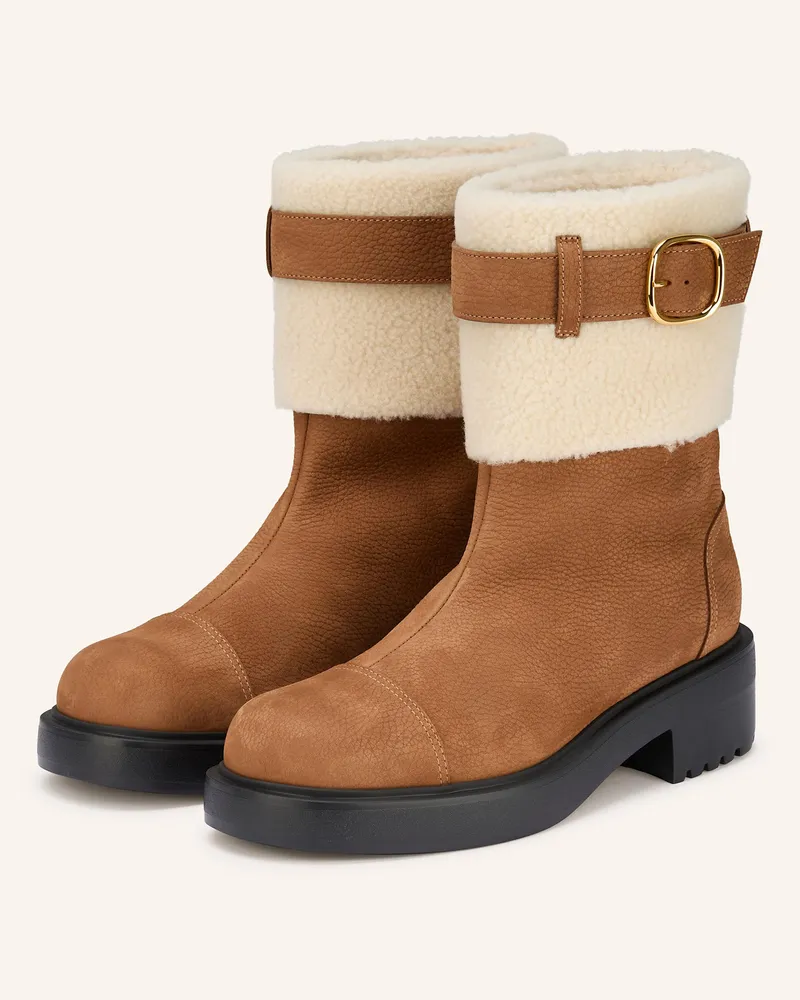 Giuseppe Zanotti Boots GIANFRANCO Cognac
