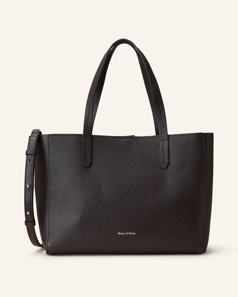 Marc O'Polo Shopper BUSIN mit Pouch Dunkelbraun
