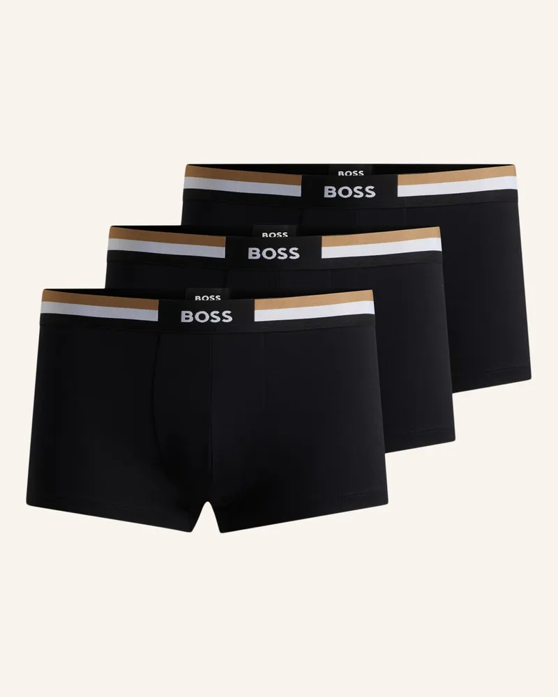 HUGO BOSS Boxershort TRUNK 3P MOTION Schwarz