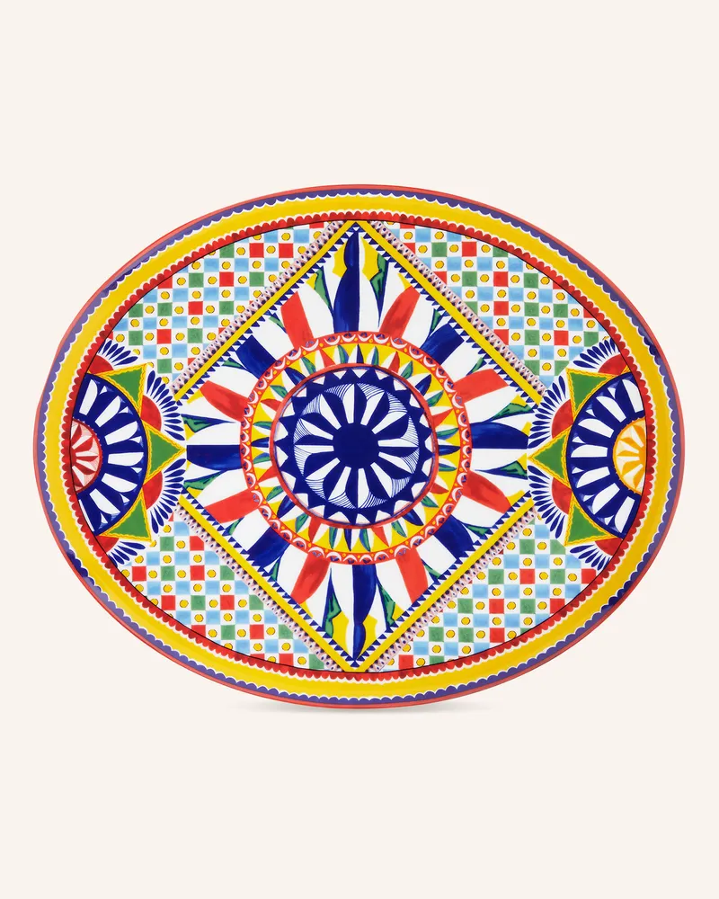 Dolce & Gabbana Casa Servierteller Gelb