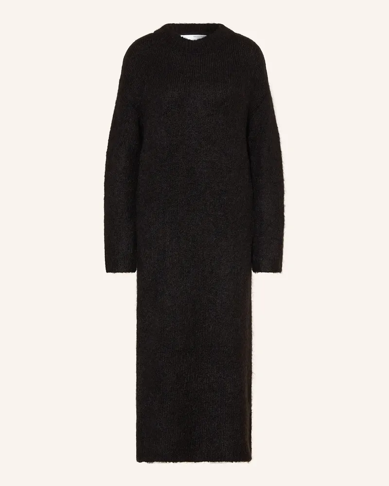 Selected Strickkleid Schwarz